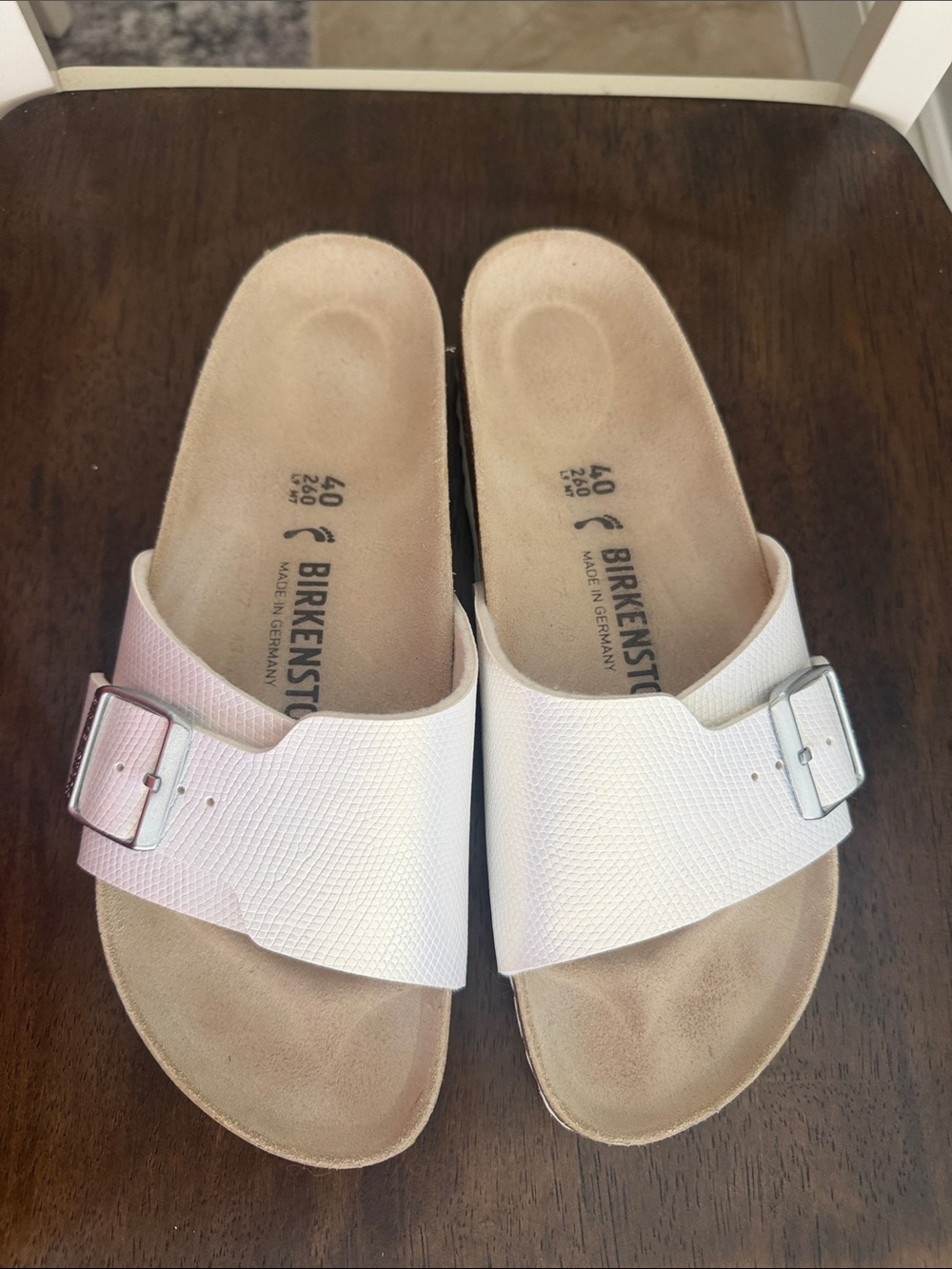 Birkenstock Catalina White 40 narrow
